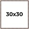 30x30 Bamboo Picture Frame with UV-Resistant Acrylic & Acid Free Backing, Available in 4 Finishes - Brown, Black, Gold, and Natural
